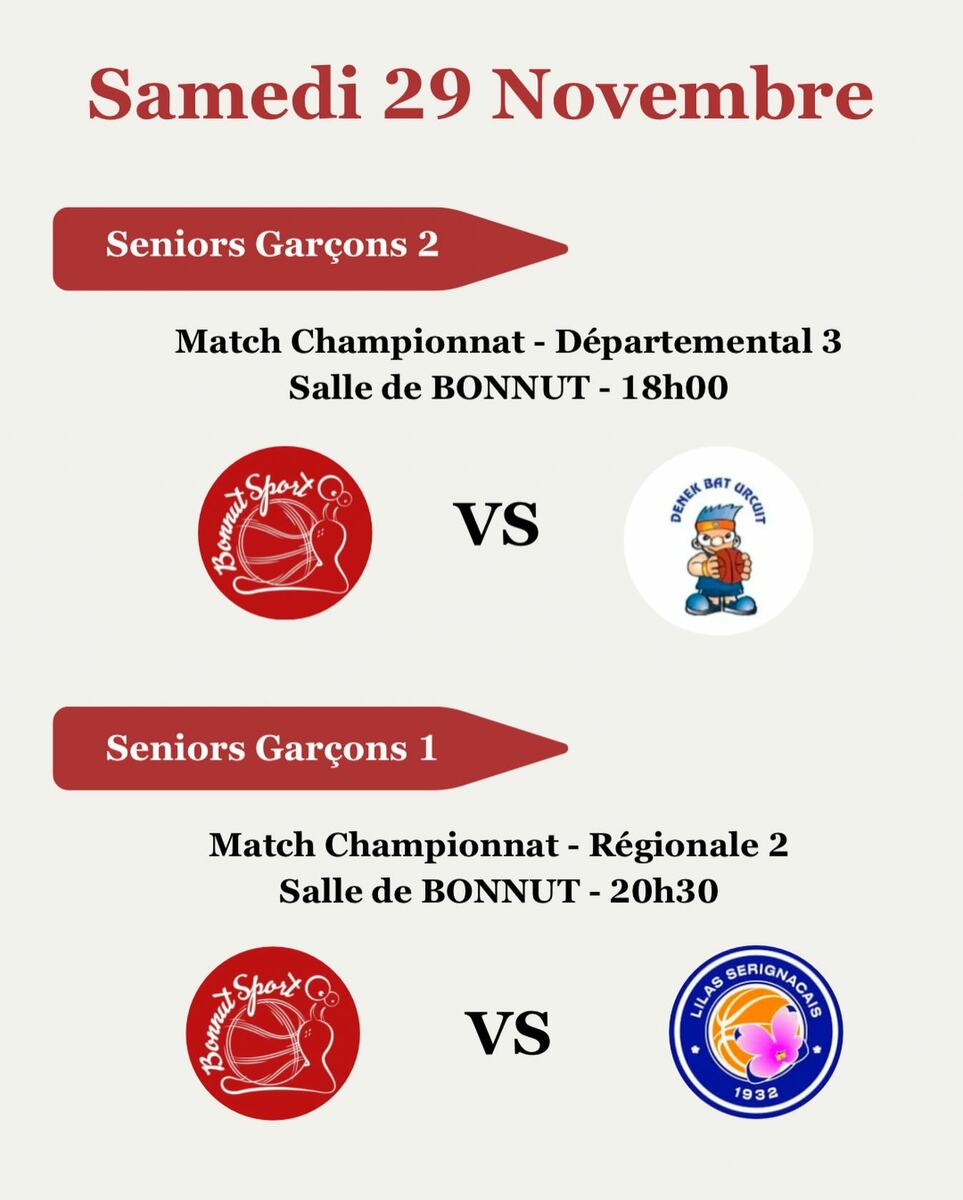 29 et 30 Novembre : Programme du week-end