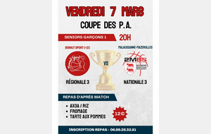 Coupe des PA : Programme