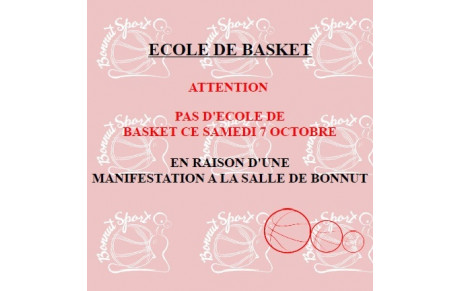 PAS D'ECOLE DE BASKET
