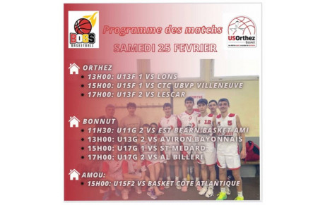 Résultats des matchs 25 et 26 Février