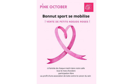 Octobre Rose : Bonnut Sport se mobilise
