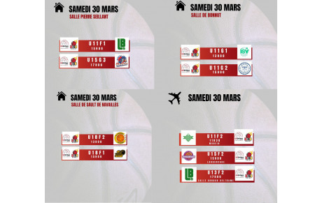 30 Mars : Résultat Jeunes